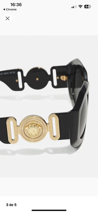 Gafas de Sol Versace Medusa Biggie Negras original