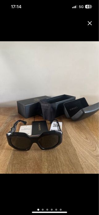 Gafas de Sol Versace Medusa Biggie Negras original