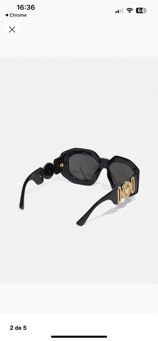 Gafas de Sol Versace Medusa Biggie Negras original