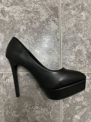 Zapatos tacón fino 12cm plataforma pico