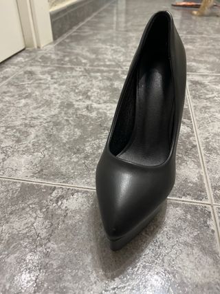 Zapatos tacón fino 12cm plataforma pico