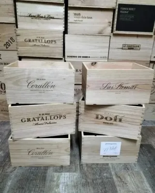 6 Scatole di legno per stoccaggio