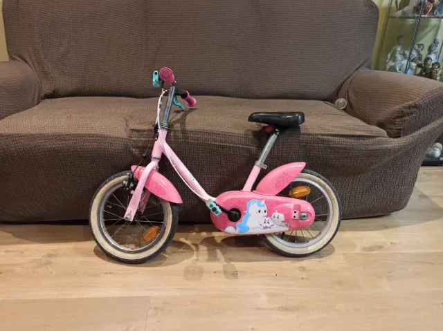 Bicicleta unicornio 4-7 años
