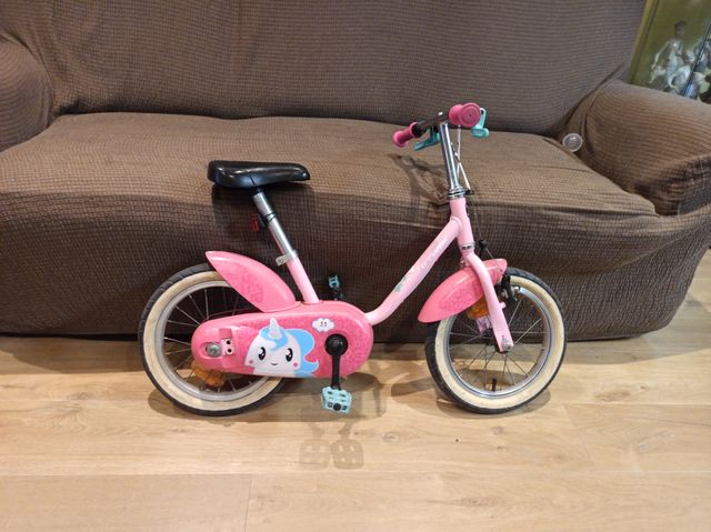 Bicicleta unicornio 4-7 años