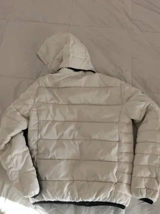 Piumino North Sails bianco con cappuccio 14 anni