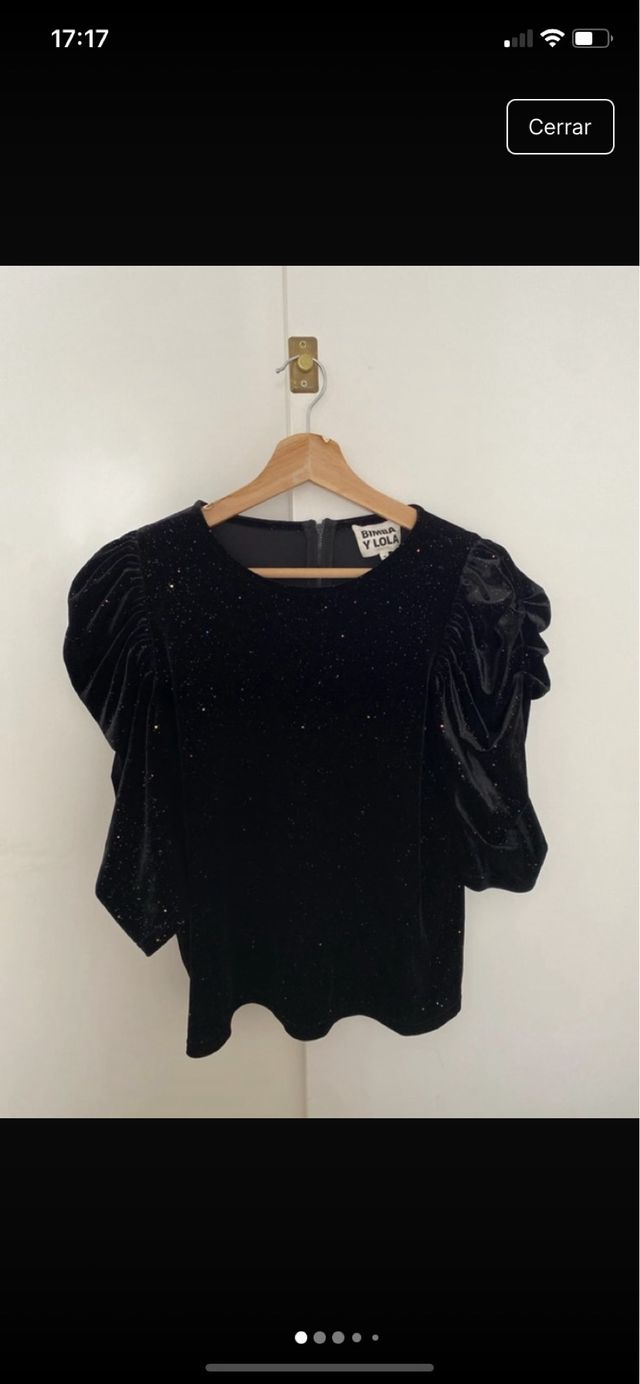 Top Bimba y Lola terciopelo brillo sin usar