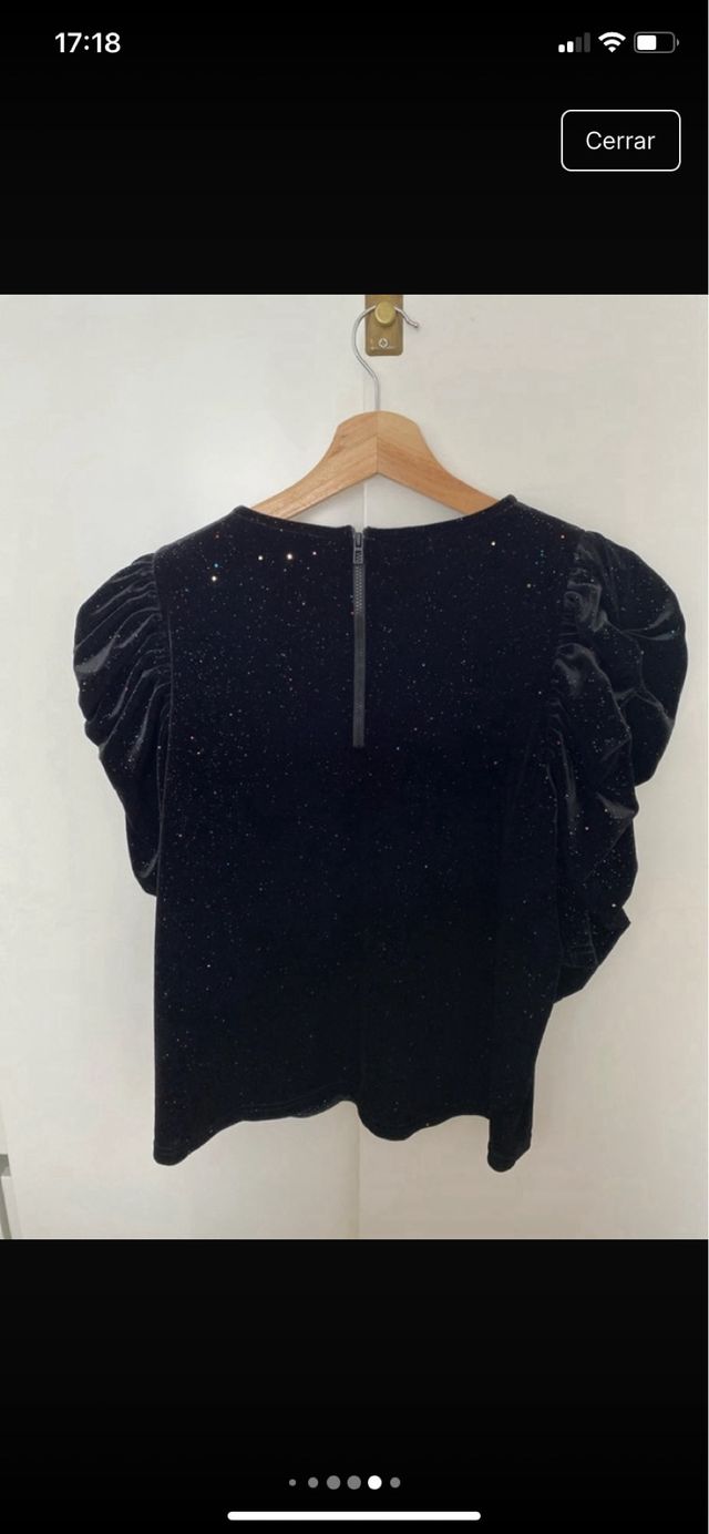 Top Bimba y Lola terciopelo brillo sin usar