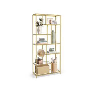 Libreria Scafale Verticale a 7 Ripiani Porta Piant