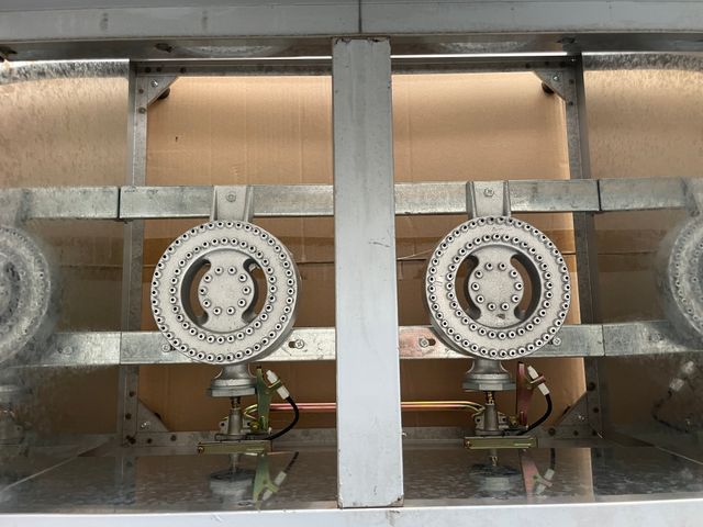 Freidora a gas doble