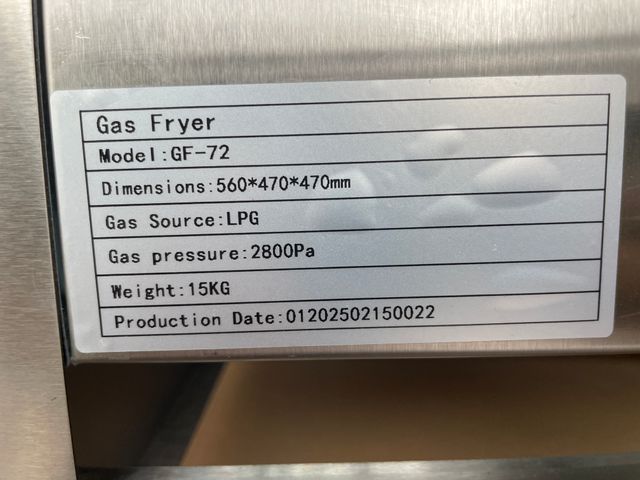 Freidora a gas doble