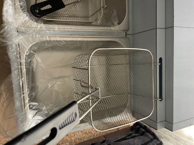 Freidora a gas doble