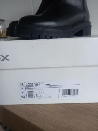 Botas Geox Piel Negras Talla 38. Iridea