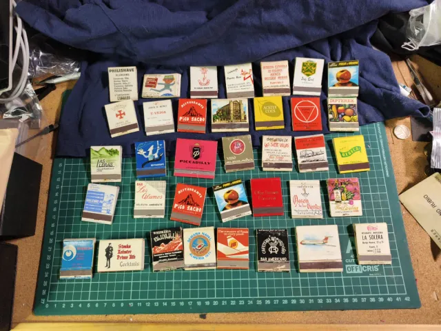 36 Cajas de Cerillas Antiguas