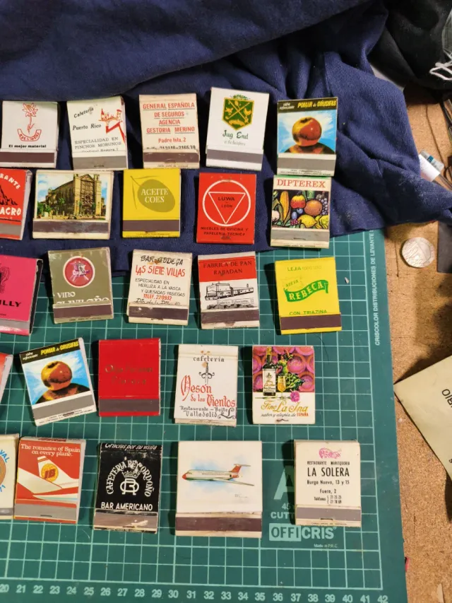 36 Cajas de Cerillas Antiguas