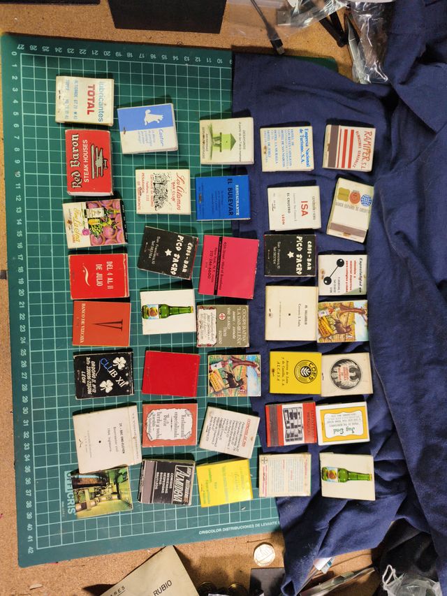 36 Cajas de Cerillas Antiguas