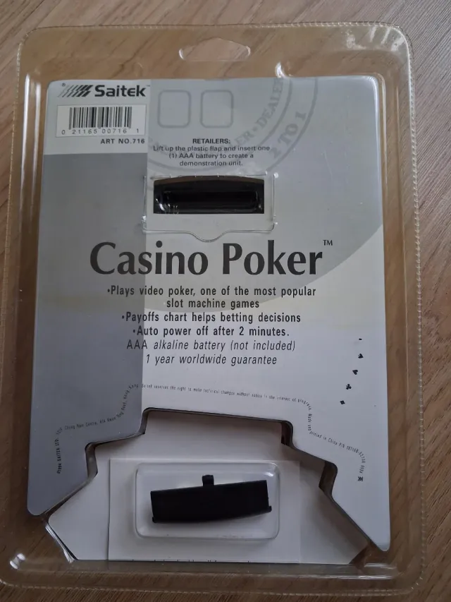 Casino Poker portátil Saitek vintage