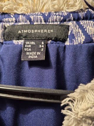 Chaqueta azul y blanca rebajada