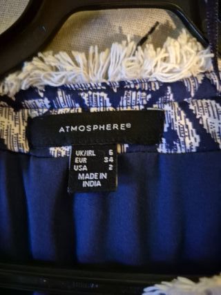 Chaqueta azul y blanca rebajada