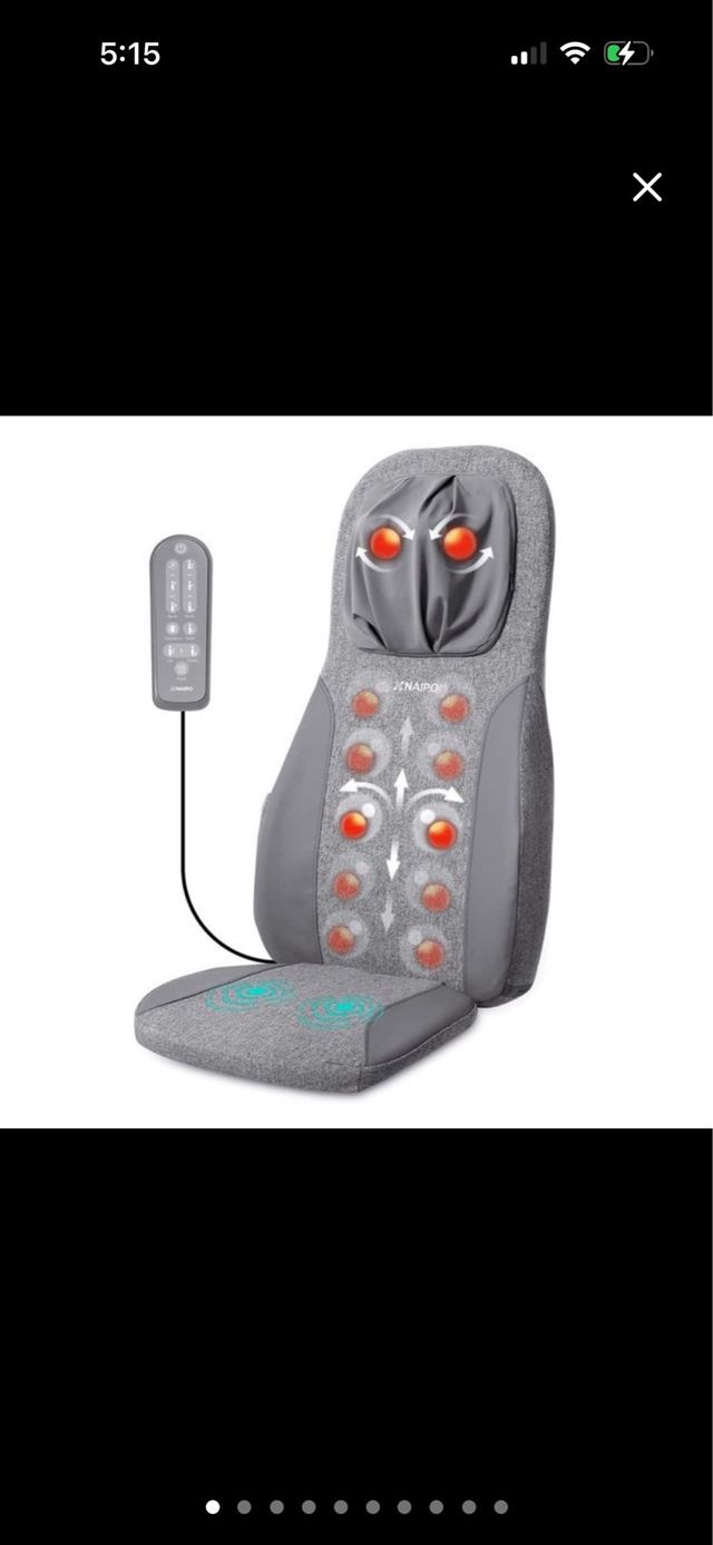 asiento de masaje naipo para cuello y espalda
