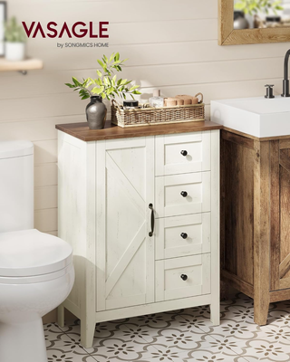 Mobile da Bagno in Stile Farmhouse, Mobiletto con