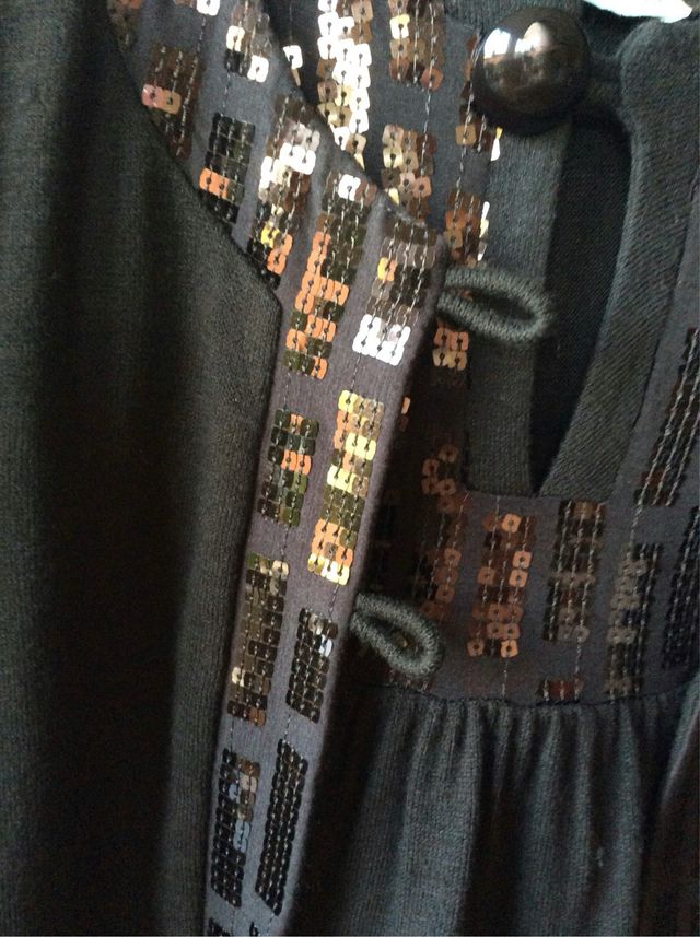 Vestido punto lentejuelas