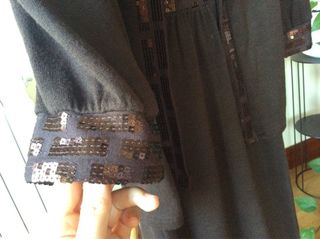 Vestido punto lentejuelas