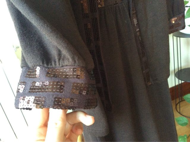 Vestido punto lentejuelas