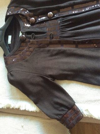 Vestido punto lentejuelas