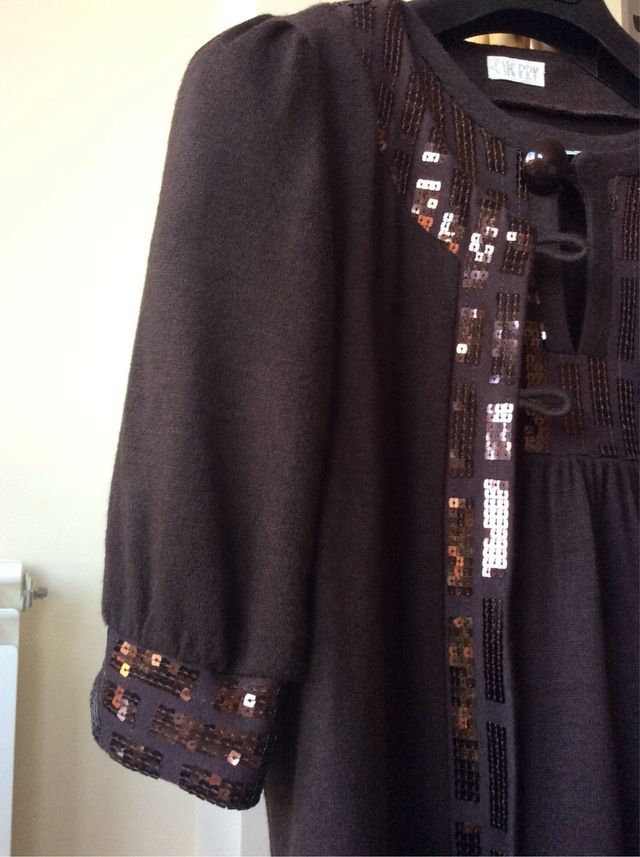Vestido punto lentejuelas