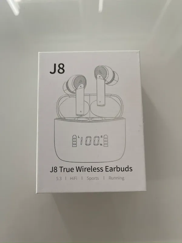 Cuffie Wireless J8 Bianche Nuove