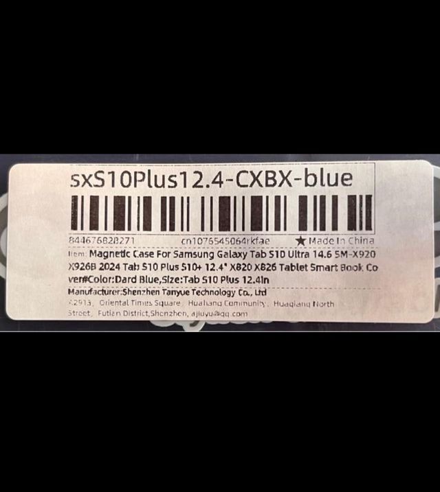 Funda Samsung Galaxy Tab S10 Plus 12.4 Azul