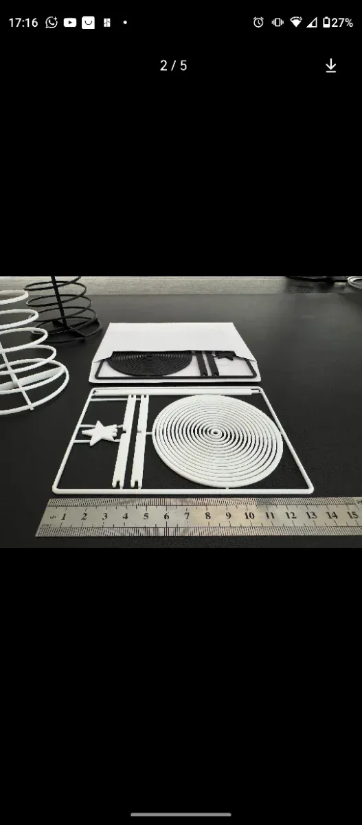 Árbol Navidad Espiral Metal Negro