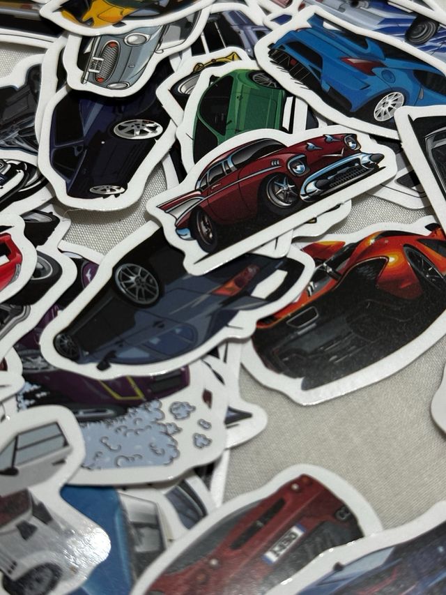 Lujo sobre ruedas Pack 100 Pegatinas Coches