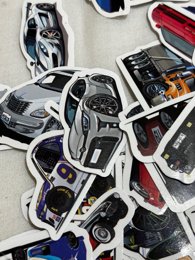 Lujo sobre ruedas Pack 100 Pegatinas Coches