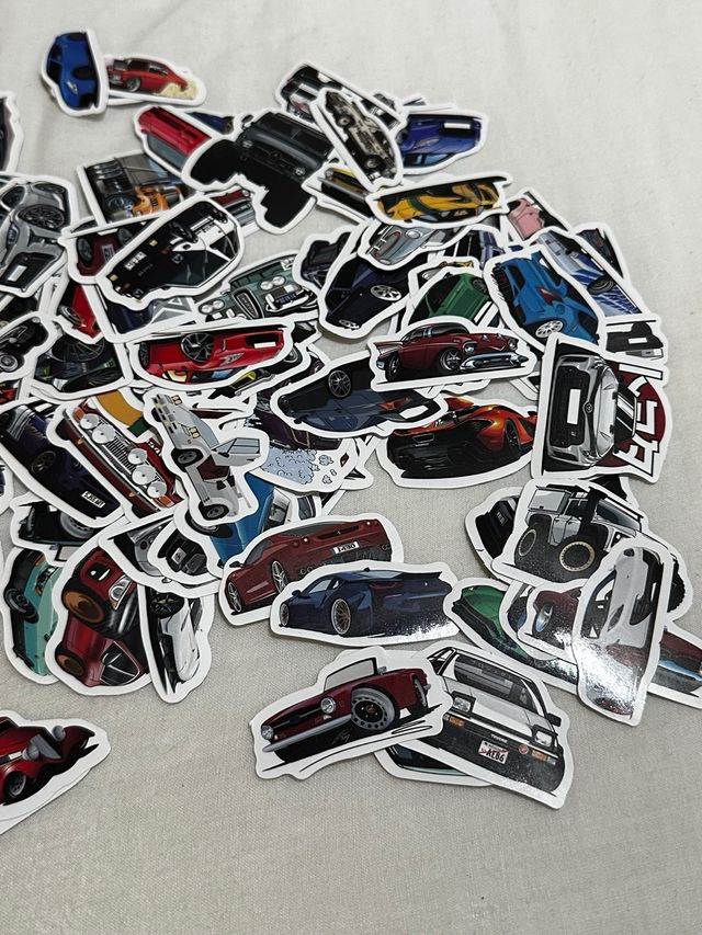 Lujo sobre ruedas Pack 100 Pegatinas Coches