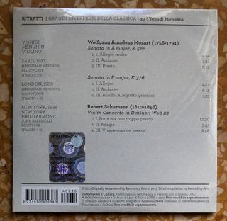 CD I Grandi Interpreti 29 Yehudi Menuhin 30 Arthur