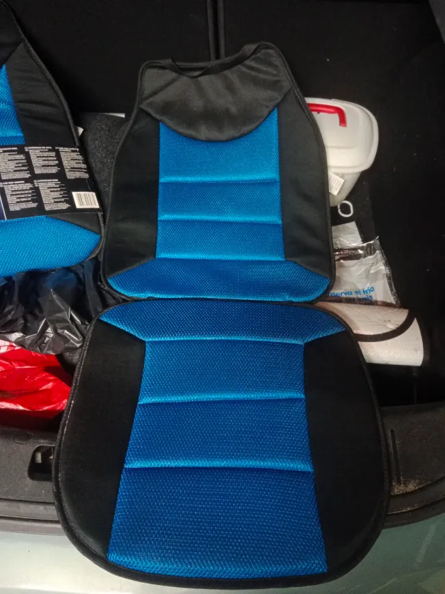2 Fundas de  asiento de coche individual azul