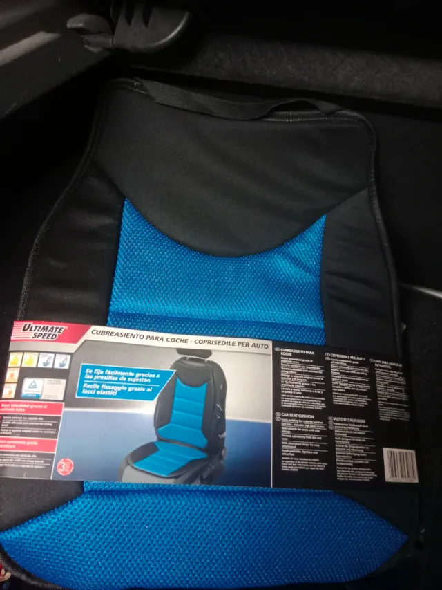 2 Fundas de  asiento de coche individual azul