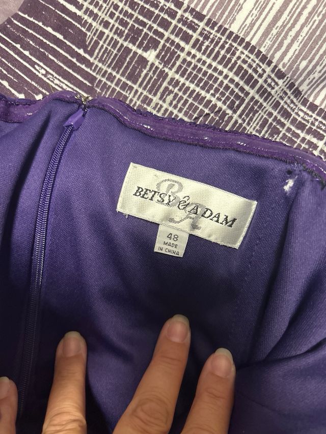 Vestido morado largo de fiesta