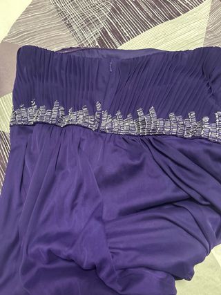 Vestido morado largo de fiesta