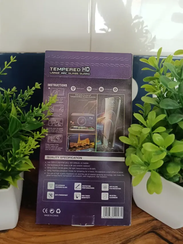 Protettore schermo iPhone 13/14 Pro in vetro temperato