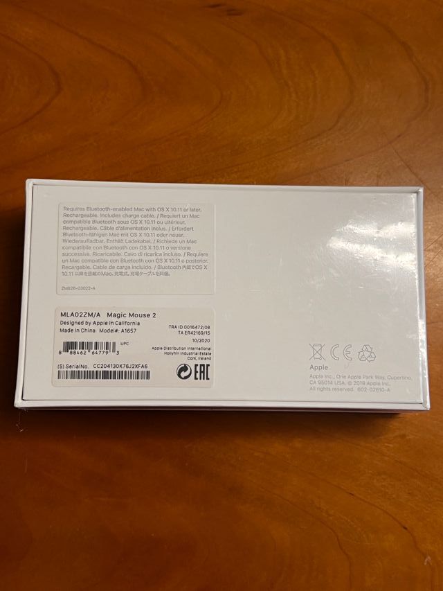 Apple Magic Mouse 2 Plata - Sellado