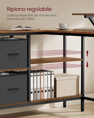 Scrivania per Computer a L, Scrivania ad Angolo co