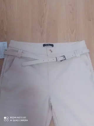 Pantalón chino pescador beige