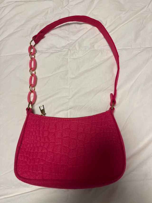 Bolso Fucsia Pequeño Fieltro
