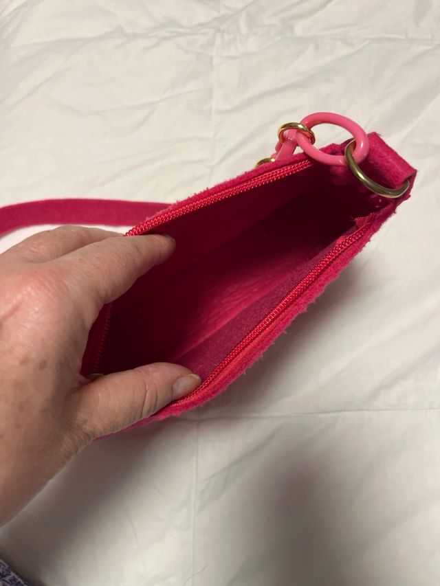 Bolso Fucsia Pequeño Fieltro