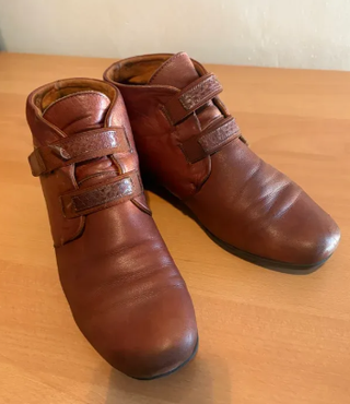 Botines de Piel Marrones Mujer