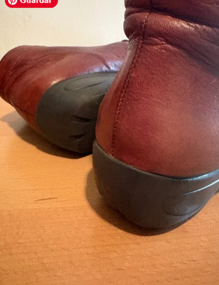 Botines de Piel Marrones Mujer