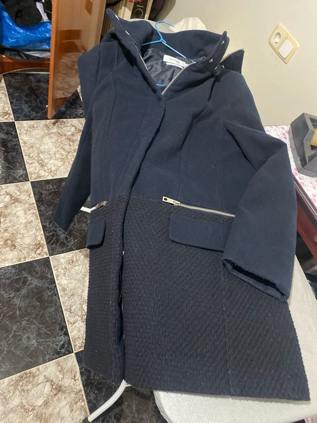Abrigo Corte Inglés azul marino Mujer
