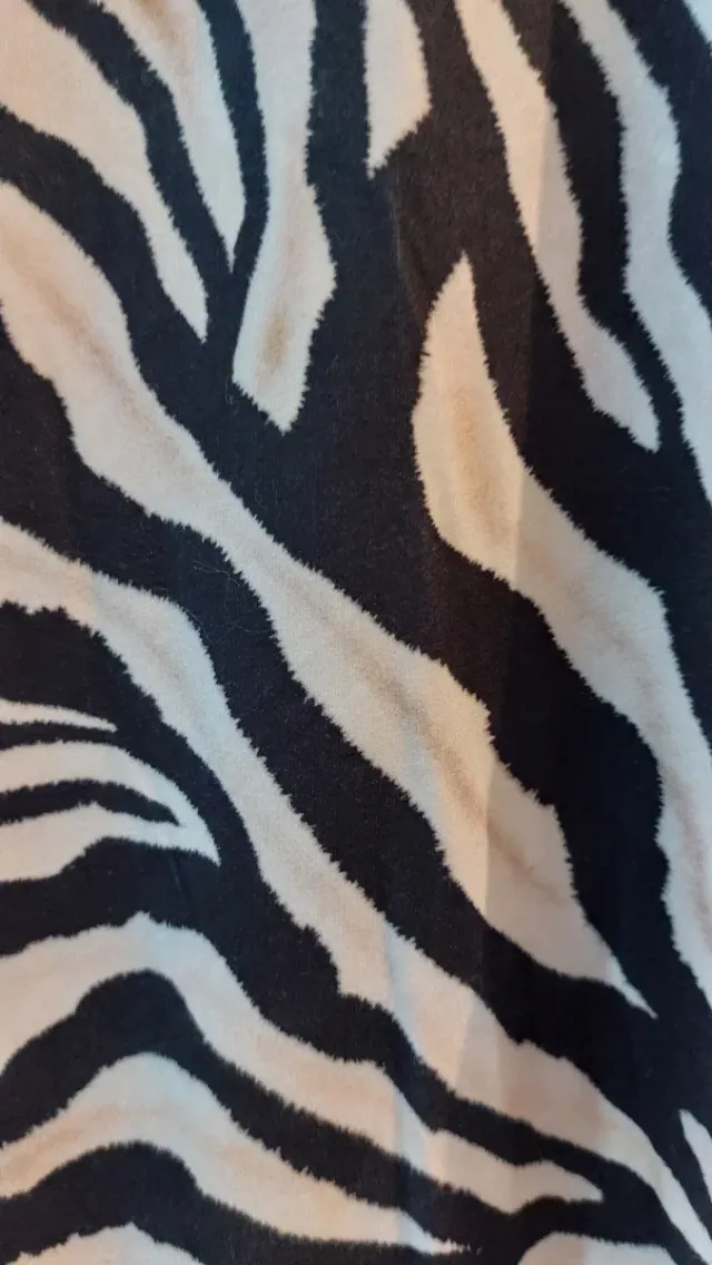 Vestido largo estampado cebra